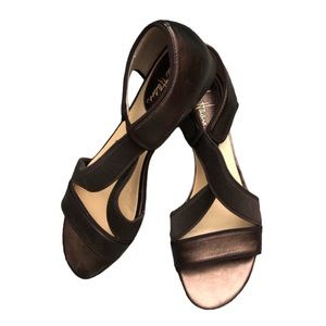 Cole Haan Black and Brown Sandals